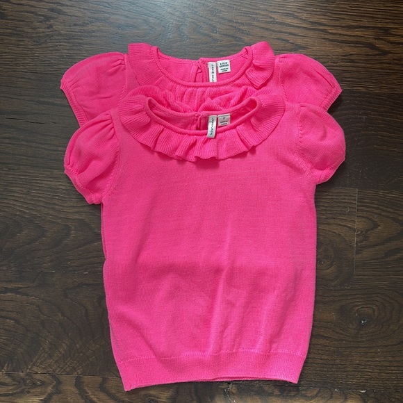 Janie and Jack pink short sleeve knit. - Picture 4 of 4